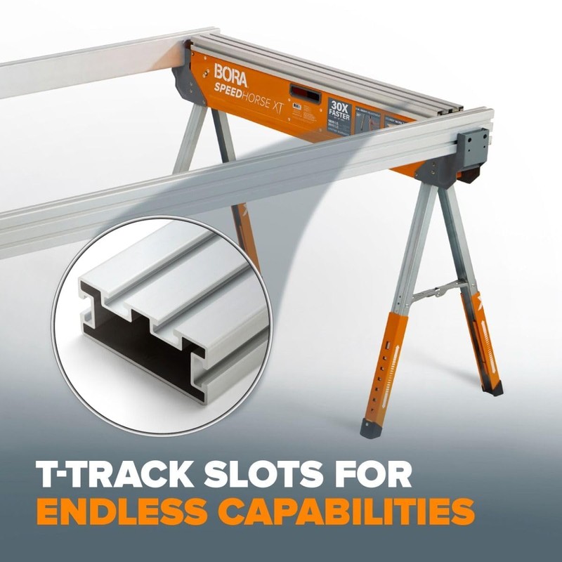 Bora Speedhorse 39" TRX TopTrack 2x4 T Track Rails for