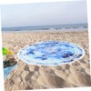 WHAMVOX Printed Beach Towel Fun Round Microfiber Towel for Beach