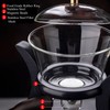 Lazy Kungfu Drip Teapot Magnetic Semi-Automatic Glass Teapot Wooden Glass