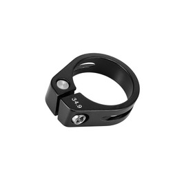 INFINAUTO 34.9mm Aluminium Alloy Bicycle Seat Post Clamp Seat Post Clip Black Durable Material Stylish Design