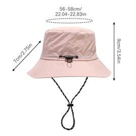 FYting Women's sun hat, summer hat, women's sun hat, foldable, rainproof, sun protection, quick-drying, breathable, for beach, swimming pool, park, camping, picnic, hiking, travel (Khaki), pink