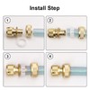 Tesmotor Brass Hose Connector Hose End Quick Connector for 3/4-inch