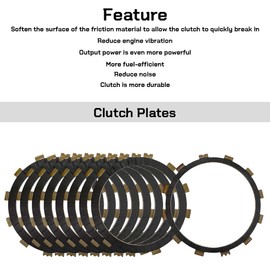 Clutch Kit Heavy Duty Springs & Cover Gasket Compatible with Yamaha R1 YZF-R1 YZFR1 2004-2006 FZ1 2007-2014 FZS1 2015 2015 FZS1