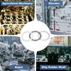 sourcing map 2 Sets AXK6590 Thrust Needle Roller Bearings with