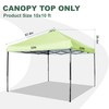 JANCANOPY 10x10 Canopy Replacement Top with Air Vent Silver Coated