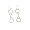 Rhodium Colour Handcuff Earrings