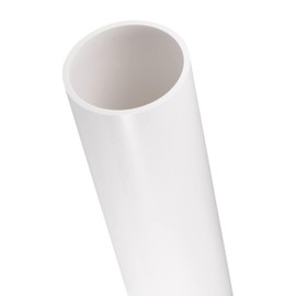 TA-VIGOR 67.8mm ID 75mm OD PVC Rigid Round Pipe, 0.35M Length Plastic Tube, High Impact Straight Duct Channel for DIY Decoration, Water Cooling System, Fish Tank, Decoration, Cable Sleeve, White
