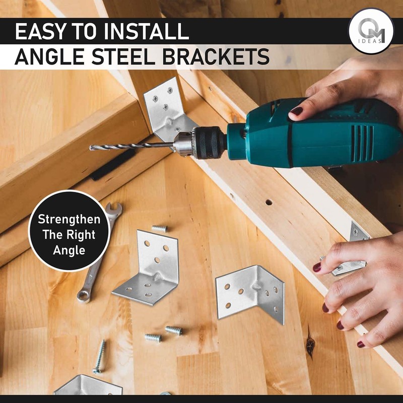 OMIDEAS 20 x Corner Brackets (30 x 30 x 30)