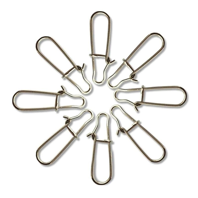 Pack of 200 Fishing Lock Snaps Swivel #0#1#2#3#4 with Box
