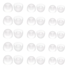15 Pairs Silicone Ear Bud Replacement Pieces Earbuds Ear Tips Replacement Ear Bud Covers S/M/L Sizes Ear Gels Soft Earphones Earbuds Clear Ear Cushion Ear Bud Tips Replacement Kit