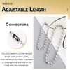 MAEXUS Ball Chain Keychain Parts 6m*2.4mm Stainless Steel Silver Chain