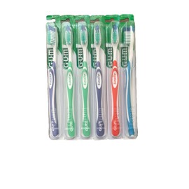 GUM 12 package GUM SuperTip Sensitive 464PG Full Size Toothbrushes