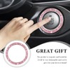 FSTURIOS Bling Crystal Double Rhinestone Car Engine Start Ring Decals,