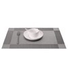 Miorkly Placemats and Coasters Sets of 4 Silver Grey Christmas