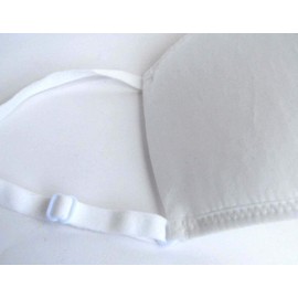 T76OFF UV Protection Mask [Non-woven Fabric] 2 Pieces Washable < Cord Adjustable>< Does Not Hurt Your Ears Even When Worn For Long Times>[Contact Cooling Feeling] Made In Japan Fabric 3-Layer Construction [UV Protection 97% Shielding Rate] [Off White]