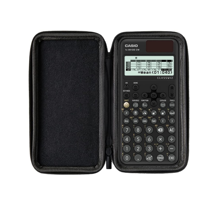Casio fx-991DE CW with Protective Case Light Grey & Book