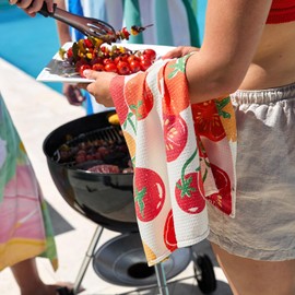 Dock & Bay Tea Towels - Quick-Drying Dish Towels in Thick Waffle Fabric - Medium Size 75x45cm, 29x17 - Feelin' Vine