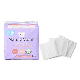 Natural Moon Water Absorbing Pad 1.1 fl oz (30 cc), 14 Pieces, 9.1 inches (23
