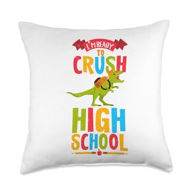 Welcome Back To School Monster Truck High School Throw Pillow
