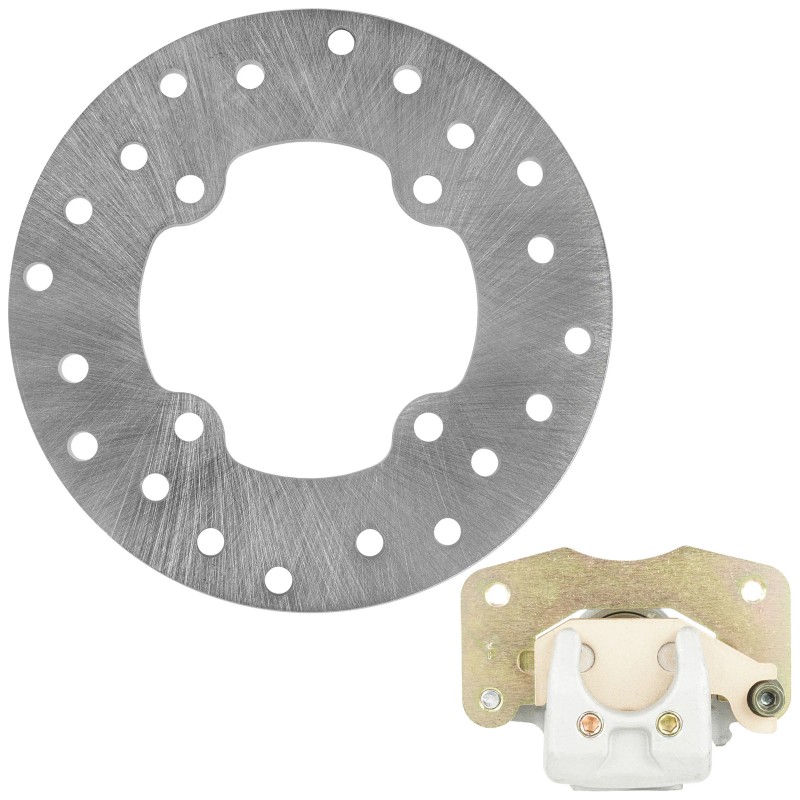 Caltric Rear Brake Disc Rotor W/ Caliper For Can-Am Outlander