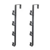 MY MIRONEY 2PCS Vertical Over The Door Hooks 4 Layers