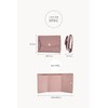 LASIEM Women's Mini Wallet, Trifold Wallet, Genuine Leather, Palm Size,