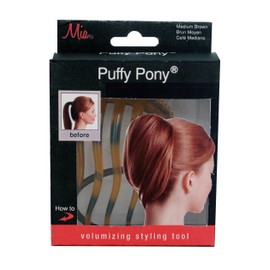 Mia Puffy Pony Hair Volumizing Styling Tool that Puffs Up the Ponytail for Women, Teens, Chignons, Stylists - Blonde