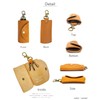 RAITO Leather Tochigi Leather Key Case, Natural Leather, Slim, Compact,