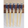 AAF Nommel® No. 022 Bamboo Chopsticks 5 Pairs Beige Blue