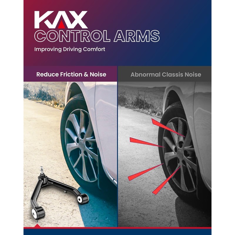 KAX 2-4" lift Front Upper Control Arm w/Ball Joint Fit