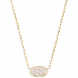 Gold Necklace for Women Elisa Pendant Necklace 14k Gold Plated Dainty Necklace Choker Necklace for Women Adjustable Gold Jewelry for Birthday Anniversary Valentine's Day Gift