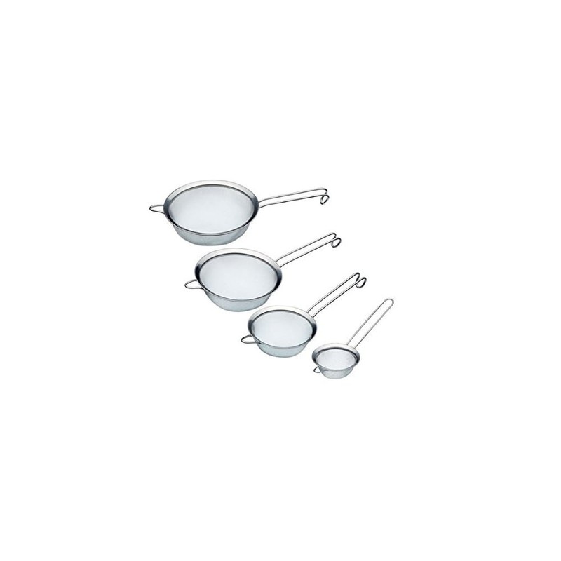 MasterClass Fine Mesh Sieve, Stainless Steel, Polished Rim and Handy