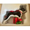 DNC Boston Terrier Porcelain Christmas Ornament NIB