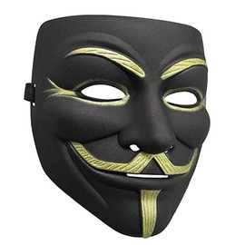 ZLLJH V For Vendetta Hacker Mask Anonymous Costume Events Carnival Cosplay Masquerade Mask Party