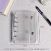 ISHR Seal Notebook, Transparent M5, Binder, Sticker Notebook, Removable, Clear