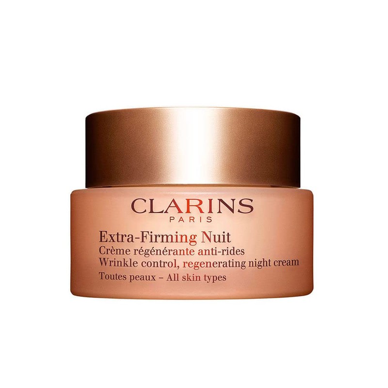 Clarins Extra-firming Wrinkle Control Regenerating Night Cream for Unisex, 1.6