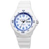Casio MRW-200 Men's Standard Quartz Watch, Gloss White x Blue