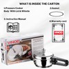 Vinod Cookware Induction Friendly Stainless Steel Sandwich Bottom Pressure Pan
