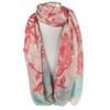Girly Handbags Ladies Scarf One Size M Coral Red, coral