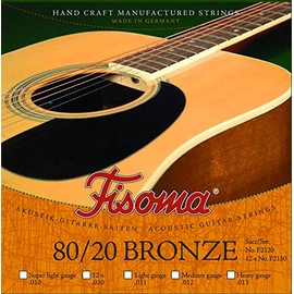 Set of FISOMA Guitar Strings 80/20 Bronce Medium