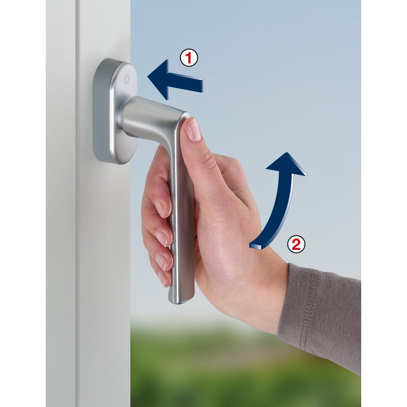HOPPE Hamburg SecuForte + VarioFit Window Handle 90° 7 x