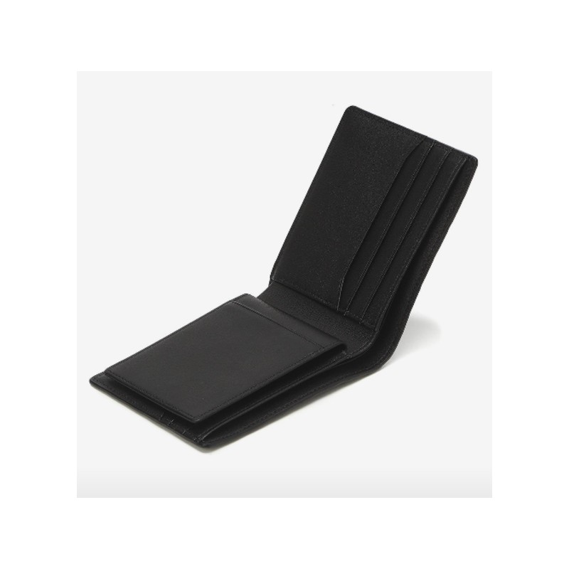 Hazzys (대구신세계)블랙 로고패턴 소가죽 반지갑 HJWA5E831BK Black Logo Pattern Cowhide
