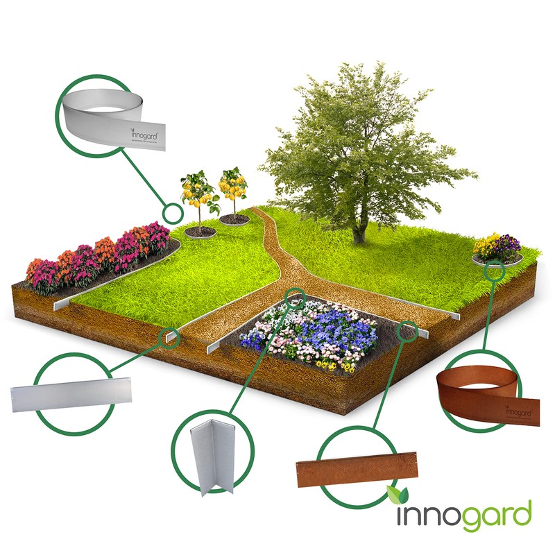 innogard 6022 - Ground Anchor for Lawn Edging Narrow -
