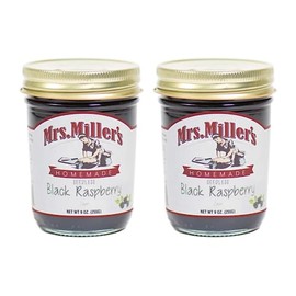 Mrs. Miller's Seedless Black Raspberry Jam 9 Ounce (Pack of 2)