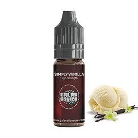Simply Vanilla High Strength Flavouring - 230+ Flavours - Galaxy Food Flavours - 10ml Bottle