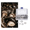 250PCS Flat Washer Kit Stainless Steel 5 Specifications Anti Corrosion