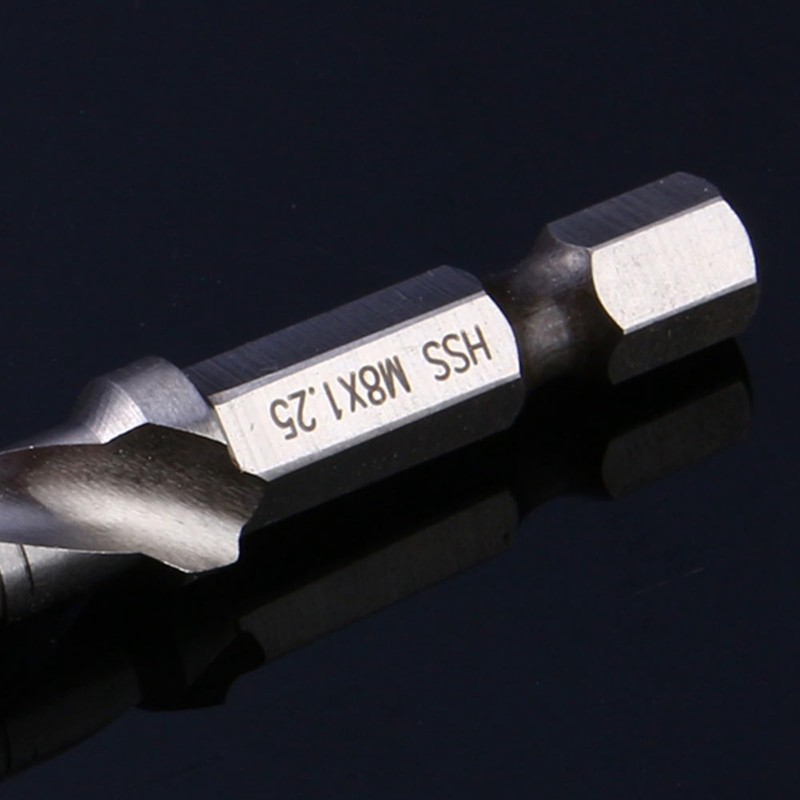 KooingTech M8 HSS 1/4 Inch Hex Shank Drill, Hexagonal Handle