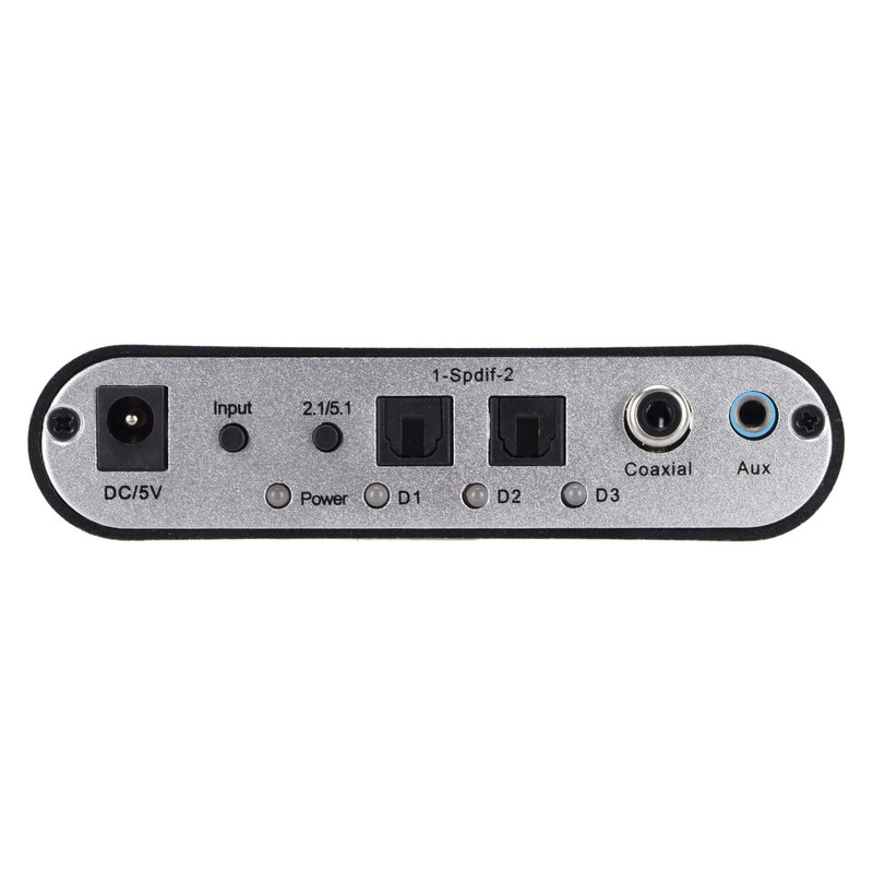 51R Digital Audio Decoder 5.1 Channel to 3.5mm Stereo AUX