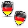 Skino Eu 2 x 3D Gel Sticker Germany Flag Badge