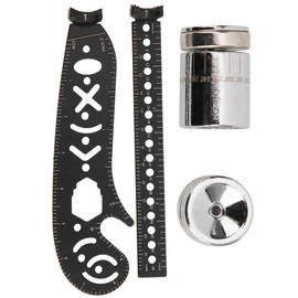 Circle Ruler,Drawing Mandalas,Drawing & Lettering Aids Black Iron Multifunction Drawing Ruler Tool Innovative Painting Magnetic MeasurementBlack 17mm